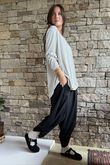 Agnes Stripe Trapeze Top White